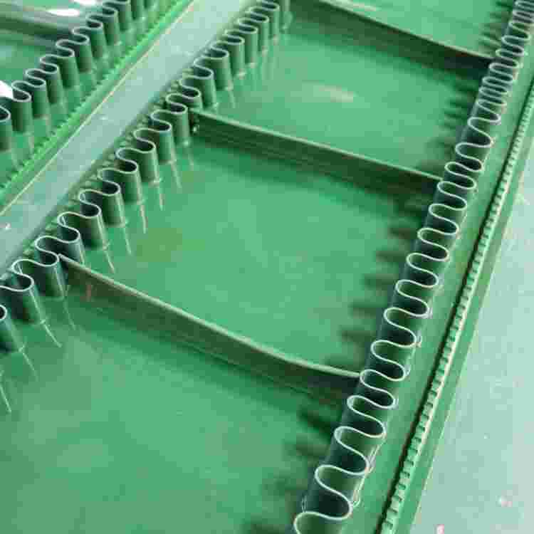 PVC流水线输送带轻型工业皮带绿色防跑偏传送带生产厂家